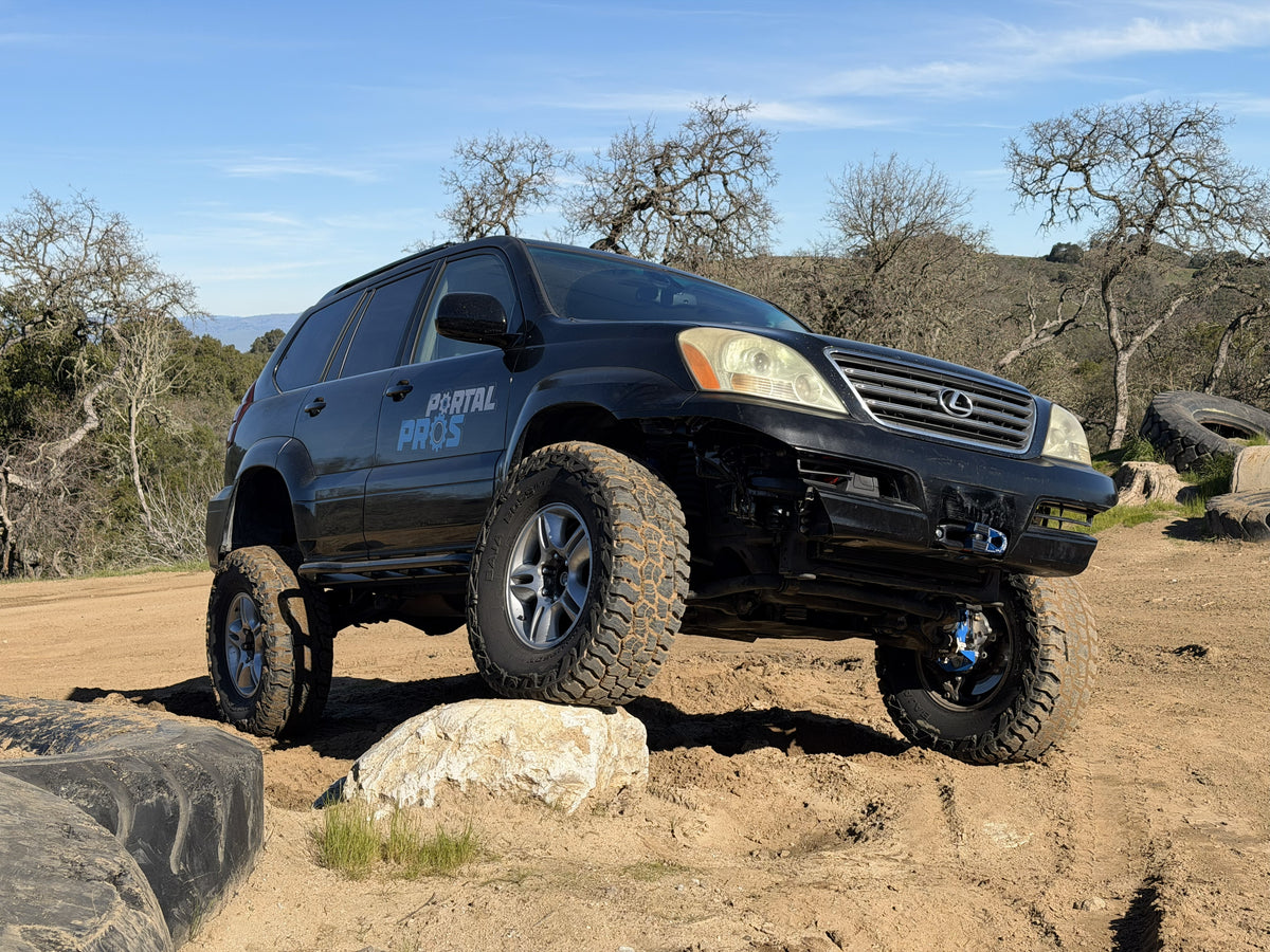 Portal Pros bolt-on portal axles installed on a Lexus GX470 
